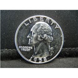 1958 Silver Washington Quarter Gem Proof