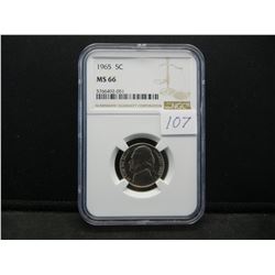 1965 Jefferson Nickel NGC MS66