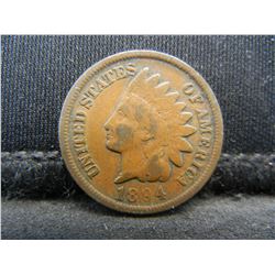 1894 Indian Cent Fine