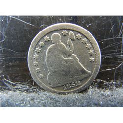 1852 Seated Half Dime