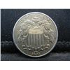 Image 1 : 1870 Shield Nickel XF/AU