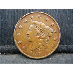 1837 Large Cent VF/XF