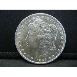 1886 O Morgan Dollar AU Semi key