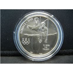 1995 D Olympic Gymnastic BU Silkver Dollar