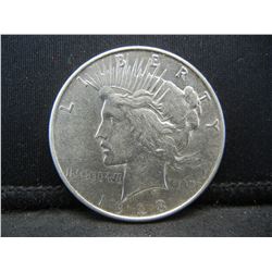 1923 D Peace Dollar AU