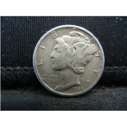 1945 Micro S Mercury Dime