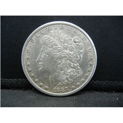 1887 S Morgan Dollar AU/BU
