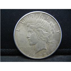 1922 S Peace Dollar AU Better Date