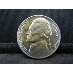1945 P Silver War Nickel CH BU
