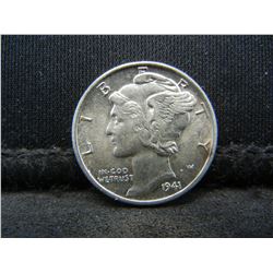 1941 Mercury Dime Gem Bu