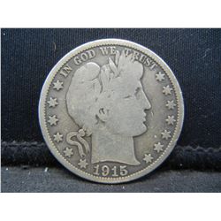1915 Barber Half Dollar Key Date