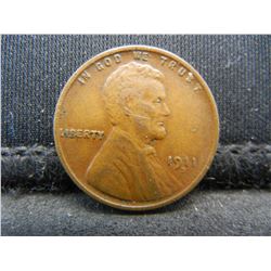 1911 D Lincoln Cent XF/AU