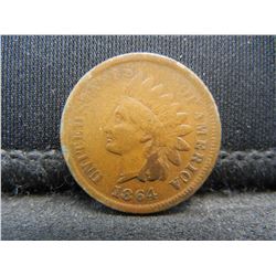 1864 "L" Indian Cent VF Key Date