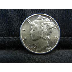 1945 Mercury Dime Gem BU