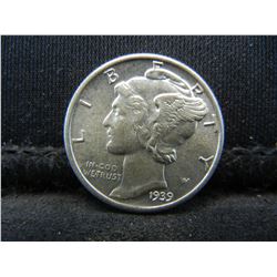1939 Mercury Dime Gem Bu