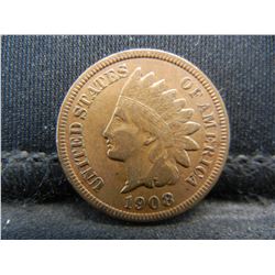 1908 S Indian Cent VF Key Date