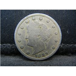 1889 Liberty Nickel Fine Better Date