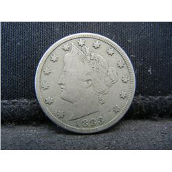 1883 Liberty Nickel With Cents VF