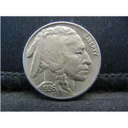 1936 Buffalo Nickel AU