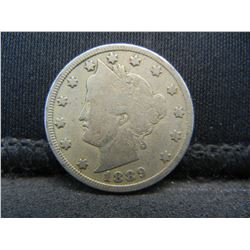 1889 Liberty Nickel Fine Better Date