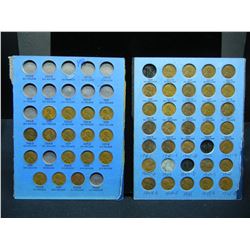 (48) Wheat cent in (2) Partial Albums 1934-45