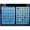 Image 1 : (48) Wheat cent in (2) Partial Albums 1934-45