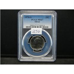 1976 S Silver Bicentennial Washington Quarter PCGS MS67