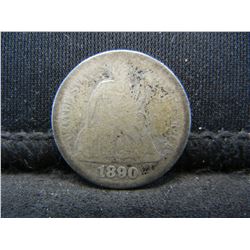 1890 Seated Dime