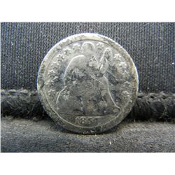 1857 Seated Dime