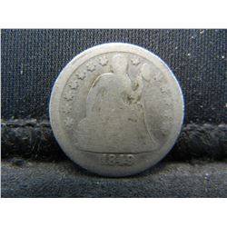 1849 Seated Dime Better Date