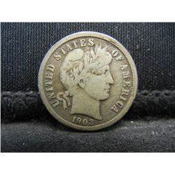 1903 O Barber Dime F/VF