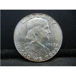 1963 D Franklin Half Dollar CH BU