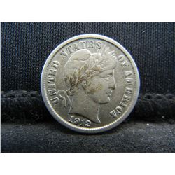 1912 D Barber Dime XF