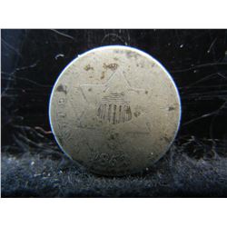 1852 Three Cent Silver