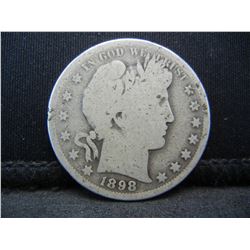 1898 S Barber Half Dollar