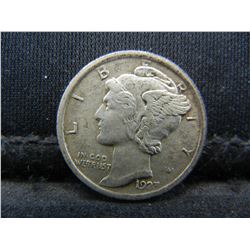1923 Mercury Dime XF/AU
