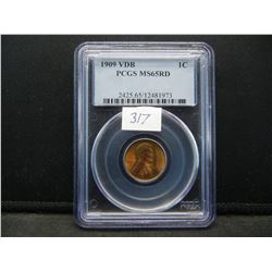 1909 VDB Lincoln Cent PCGS MS65RED Blazer