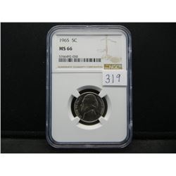 1965 Jefferson Nickel NGC MS66