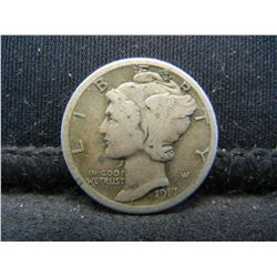 1917 S Mercury Dime VF