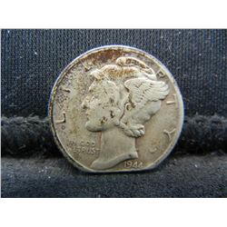 1944 S Mercury Dime Clip