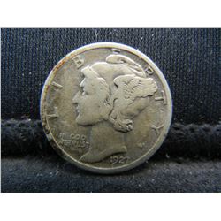 1927 S Mercury Dime XF