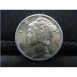 1936 Mercury Dime GEM BU Blazer