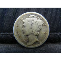 1918 S Mercury Dime F/VF
