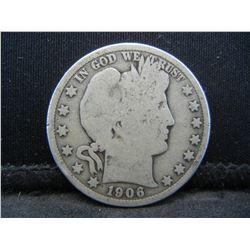 1906 Barber Half Dollar