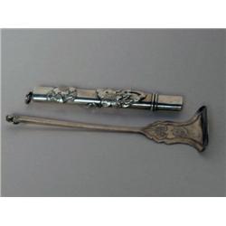 Two Items Chinese Export Silver