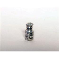 British Sterling Silver Mounted Scent Flask