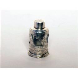 Continental Silver Travellers Ink Pot