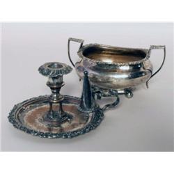 British Antique Sheffield Plate Sugar Bowl