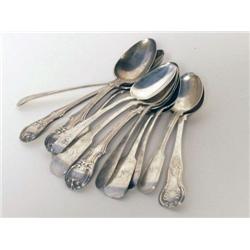 Twelve British Sterling Silver Teaspoons
