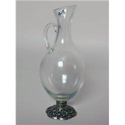 Sterling Silver Mounted Water Carafe